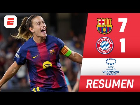 BARCELONA APLASTÓ 7-1 al BAYERN MUNICH con un GOLAZO de Putellas | Champions League Femenina