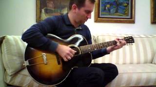 Video thumbnail for 1935 Gibson L-75 archtop(fingerpicked) by greekflatpicker