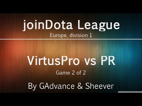 VirtusPro vs Power Rangers, game 2 - joinDota League Europe Div 1
