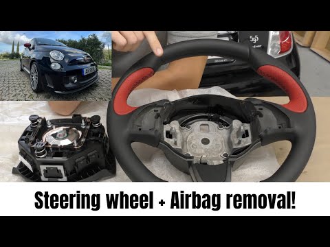 Fiat Abarth 500 Steering wheel replacement + AIRBAG