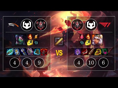 HLE Mireu Akali vs T1 Allmight Qiyana Mid - KR GrandMaster Patch 10.11