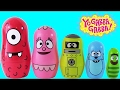 Yo Gabba Gabba Nesting Dolls LEARN SIZES And COLORS MUNO FOOFA PLEX Surprise TOYS