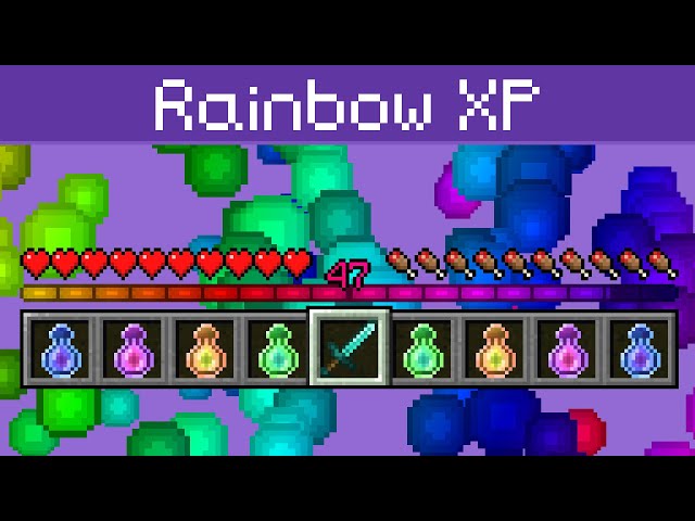 Rainbow XP [vanilla] Minecraft Texture Pack