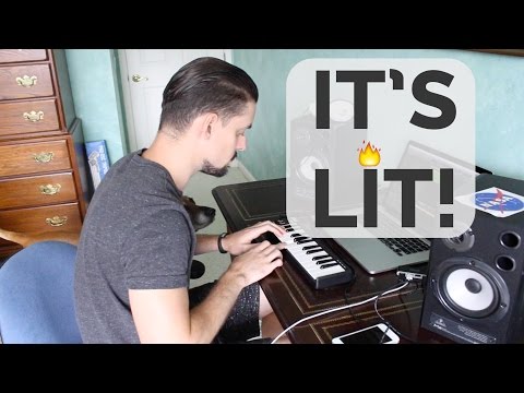 THIS BEAT IS LIT!! Making a beat from scratch in Logic