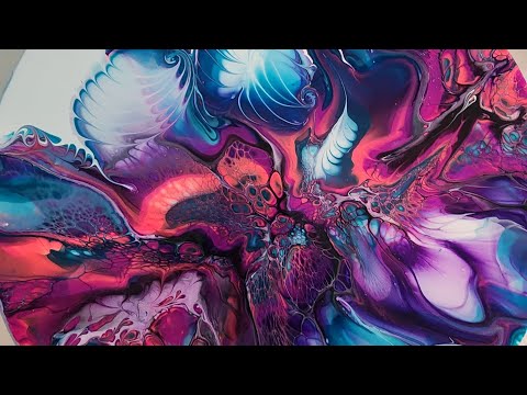 81. Blue Inferno Bloom Vine #sheleeartstyle #bloomtechnique #fluidart