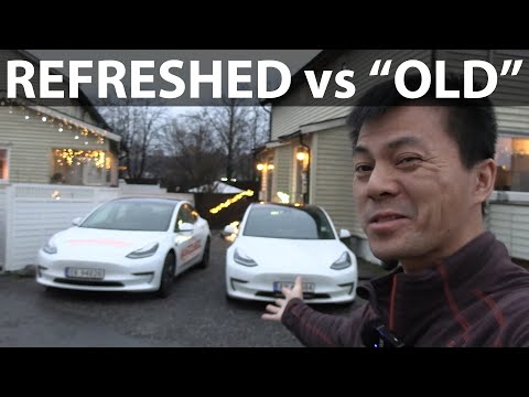 Side-by-side comparison between 2021 Model 3 vs 2019 Model 3