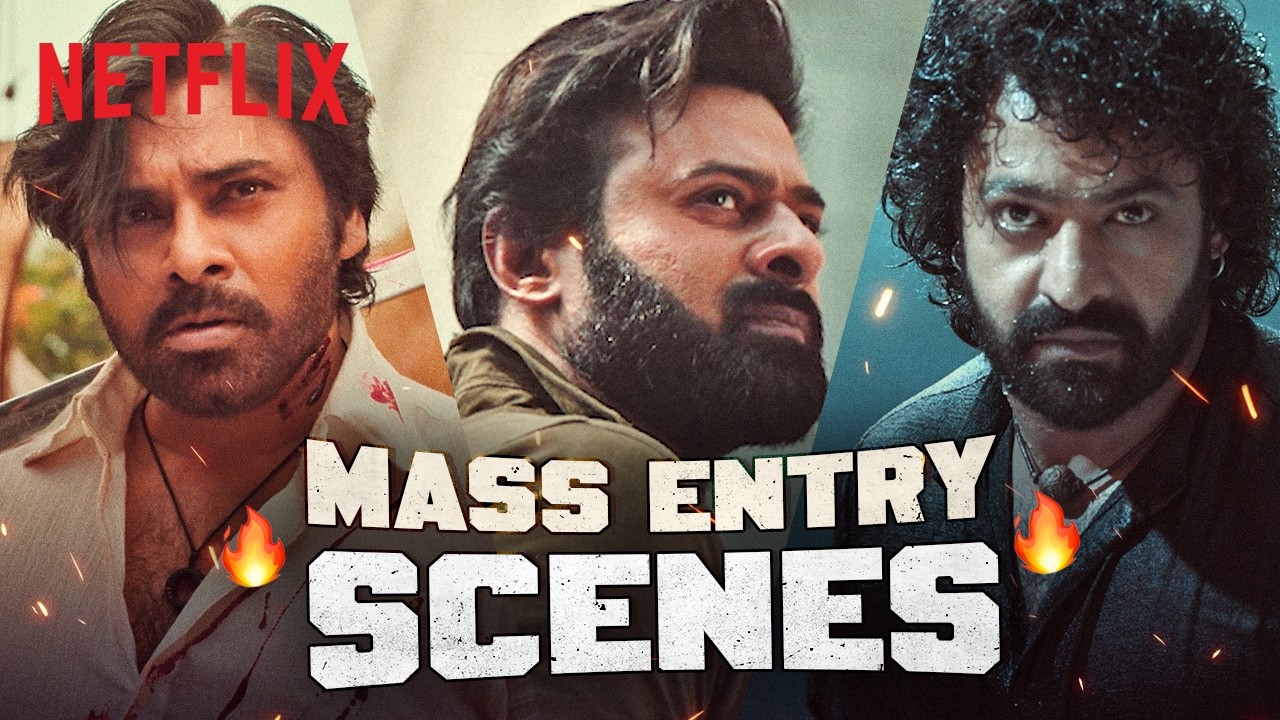 South Heroes Enter With MASSIVE AURA 🔥😎 | Prabhas, Pawan Kalyan, Ajith & NTR | Netflix India