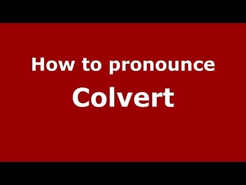 How to pronounce Colvert