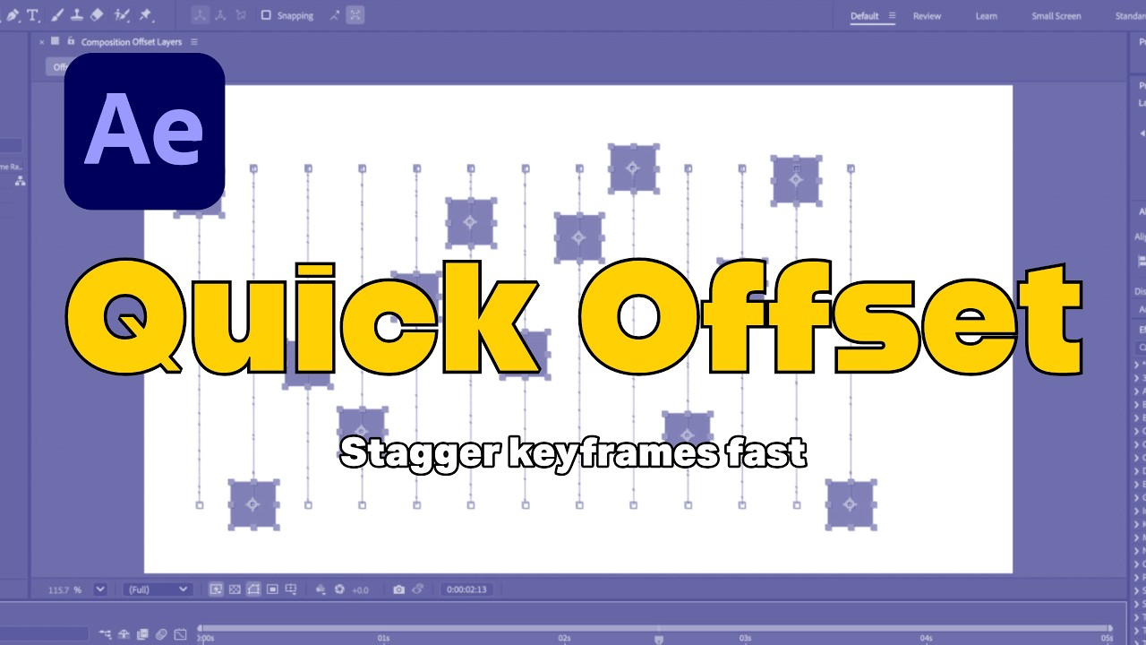 After Effects Quick Offset: Stagger Layers and Keyframes Instantly