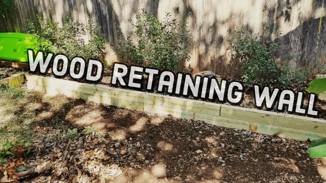 Watch video How to Build a Timber Retaining Wall (CHEAP & EASY) Now How to Build a Timber Retaining Wall (CHEAP & EASY)