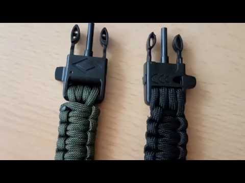 Vergleich Zippo/ Zorr Benzinfeuerzeug und Paracord Survival Armbänder
