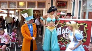 Princess Jasmine plays Musical Chairs at Disneyland