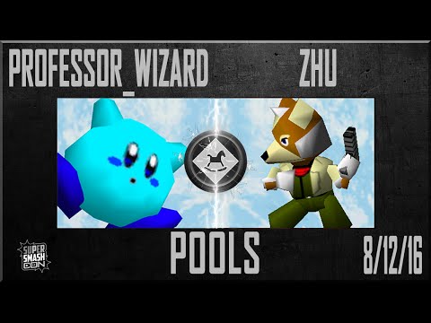 SSC 2016 Pools - Professor Wizard (Kirby) Vs. Zhu (Fox) Super Smash Bros - SSB64