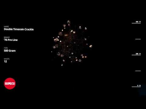 12s Double Timerain Crackle - 76 Pro Line 12 shot 500 Gram Cake