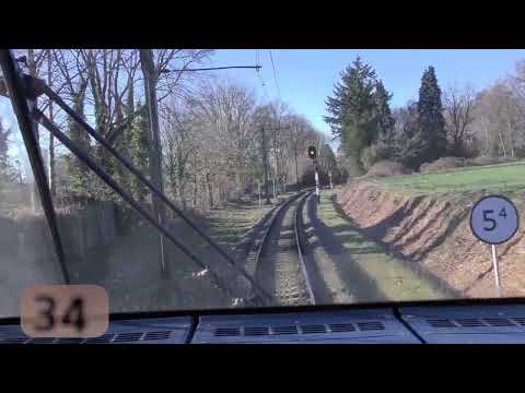 Ride with the train driver from Baarn to Utrecht. (with speedometer)