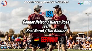 Roundnet World Championships 2026 - Semifinals Game 1 - USA - Nelson/Rose vs GER - Bichler/Nerad
