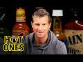Bear Grylls Battles For Survival Against Spicy Wings | Hot Ones