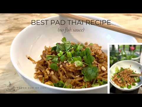 Best Pad Thai Recipe (no fish sauce) | Husband Approved