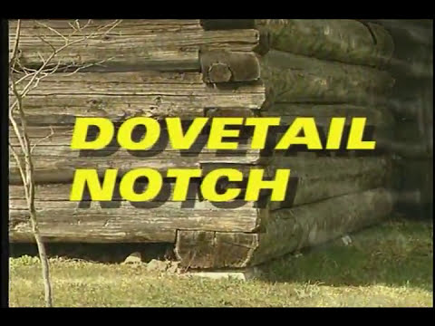 Building log cabin: Dovetail notch