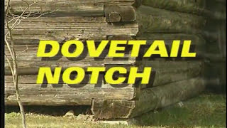 Dovetail notch log cabin. How to cut a dovetail notch Tutorial