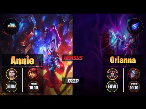 Bwipo ANNIE (Mid) [Unsealed Spellbook] VS ORIANNA - Grandmaster EUW Patch 10.10