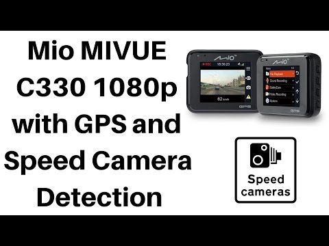 Mio MIVUE C330 1080p dash cam with GPS and Speed Camera Detection