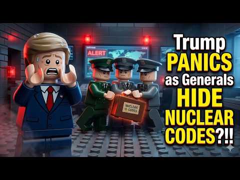 Trump PANICS as Generals HIDE NUCLEAR CODES?!! - Iran LEGO Animation