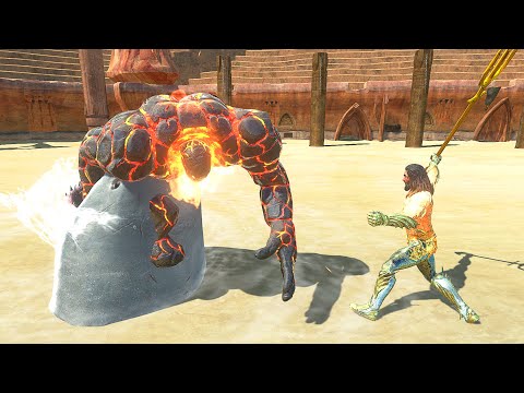 LavaBoy vs Aquaman At The Arena - Animal Revolt Battle Simulator