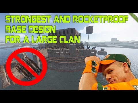 《RUST》 THE STRONGEST AND ROCKETPROOF LARGE CLAN BASE DESIGN