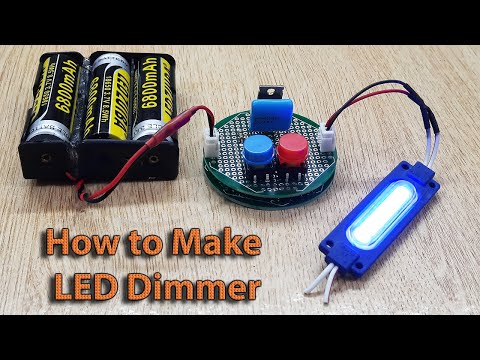 IRF3205 | LED Dimmer Controller Circuit using Power mosfet IRF3205 mosfet transistor @EziCircuits