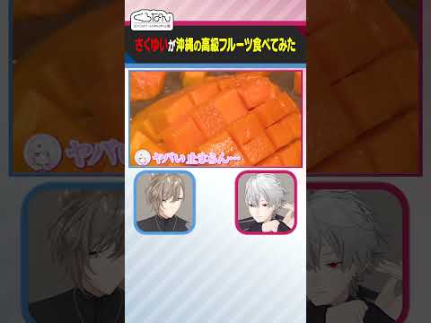 さくゆい大興奮！１個１万円超えの高級マンゴー！ #くろなん  #shorts 【ChroNoiR公式切り抜き】