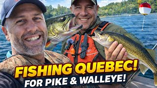Walleye & Pike Fishing in Quebec with Aventure Heure