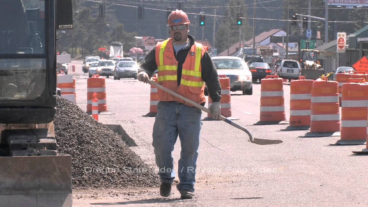 Caltrans Road Worker DOT Royalty Free Video Pond5