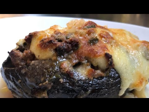 παπουτσακια Μελιτζάνες, Papoutsakia recipe, Eggplant with minced meat, béchamel.Greek🇬🇷food recipe