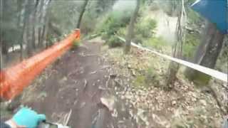 preview picture of video 'Trbovlje DH 2012 Helmetcam (UCI C1 Race)'