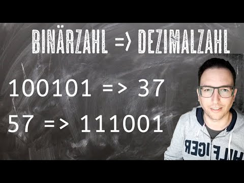 Binärzahl in Dezimalzahl umwandeln und wieder zurück