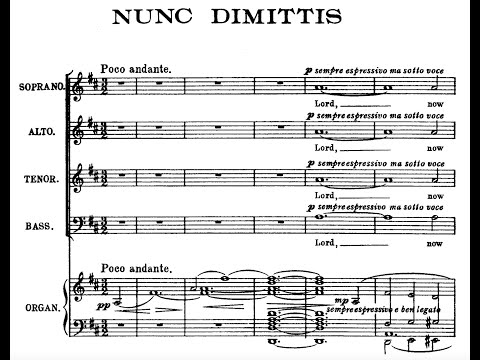 George Dyson - Nunc dimittis in D (score video)