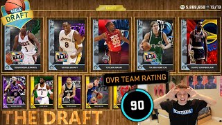 CAN I DRAFT A 90 RATED TEAM IN NBA 2K16 DRAFT!