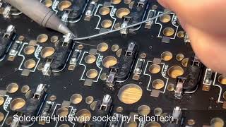 Soldering New version HotSwap socket Kailh by FalbaTech
