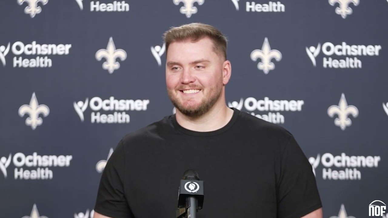Saints OG David Edwards on joining Saints, Tyler Shough and Kelvin Banks, playing for Kellen Moore