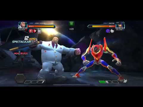 R4 6* Kingpin destroys Peni Parker on node 55 vs SSx-1 Alliance war