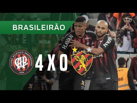 ATLÉTICO-PR 4 X 0 SPORT - GOLS - 14/10 - BRASILEIRÃO 2018