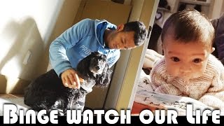BINGE WATCH OUR LIFE! FAMILY VLOGGERS DAILY VLOG (ADITL EP473)