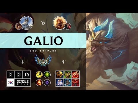Galio Support vs Leona - KR Challenger Patch 14.12