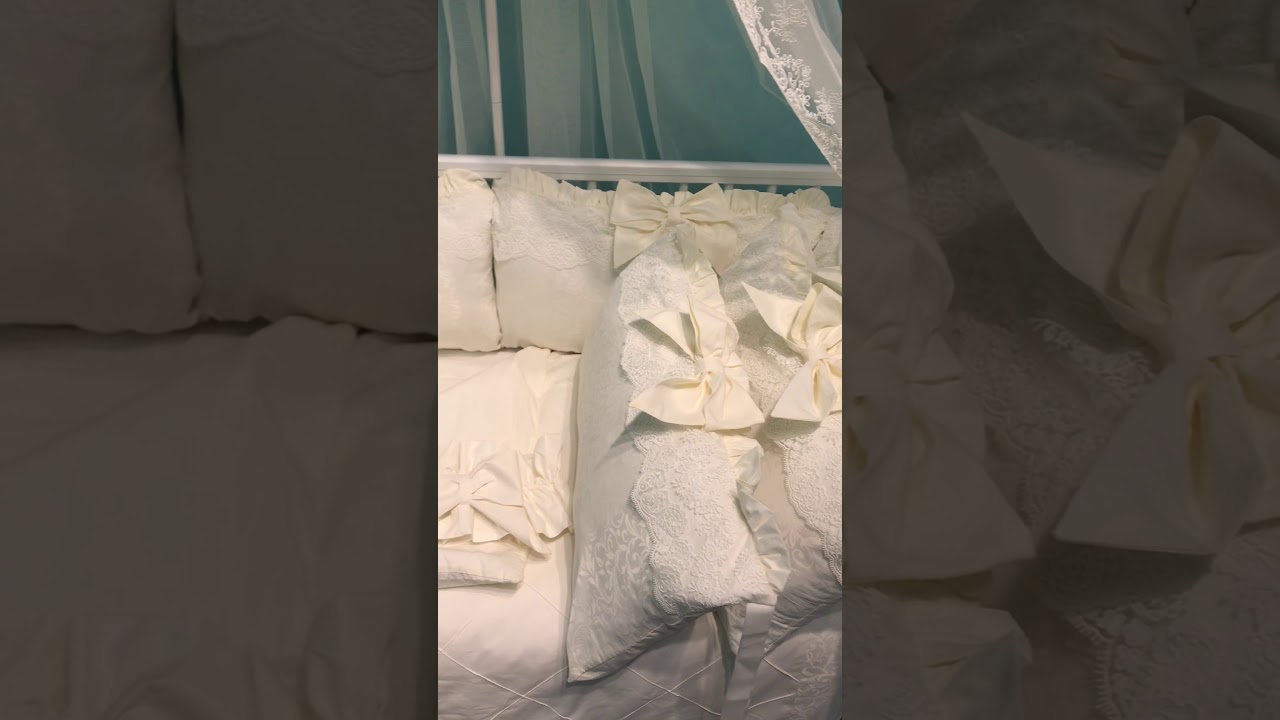 Детский комплект постели 7 элементов MimiKids — Arabica Айвори