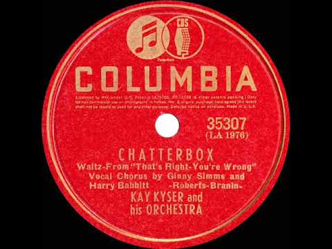 1940 HITS ARCHIVE: Chatterbox - Kay Kyser (Harry Babbitt & Ginny Simms, vocal)