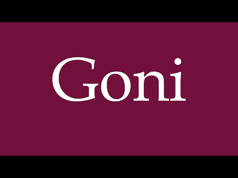 How to Pronounce ''Goni'' Correctly in German