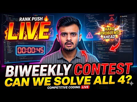 LEETCODE  BIWEEKLY CONTEST 184 LIVE | Live Coding Solutions