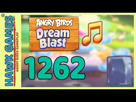 Angry Birds Dream Blast Level 1262 - Walkthrough, No Boosters