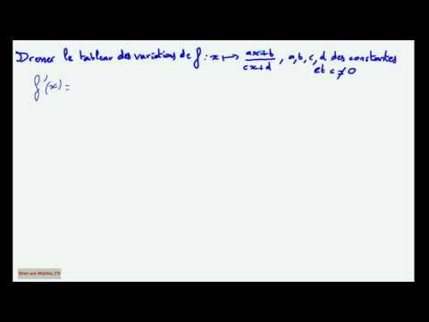 1ère S Comment étudier les variations d'une fraction rationnelle ?